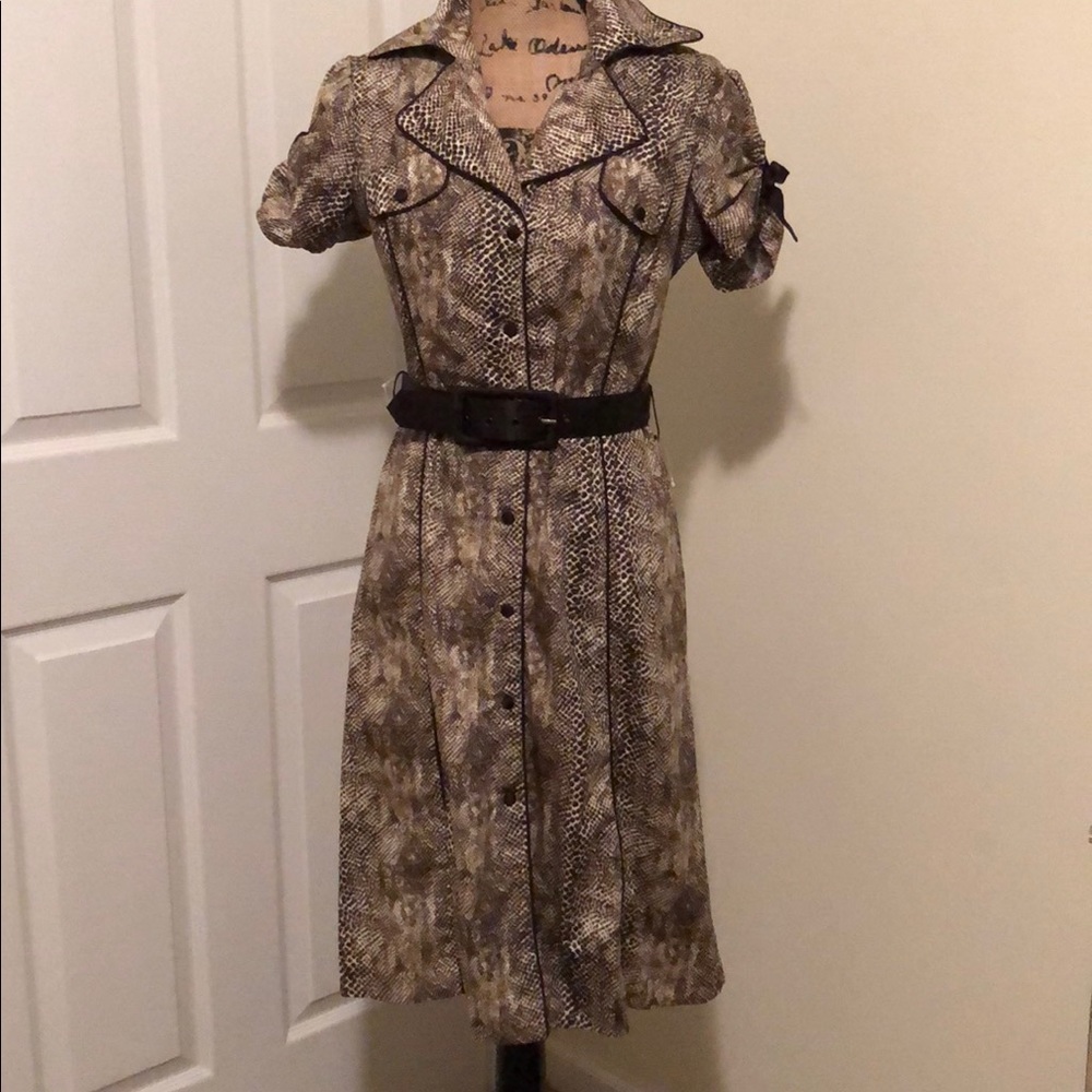 SNAKEPRINT DRESS. NWOT